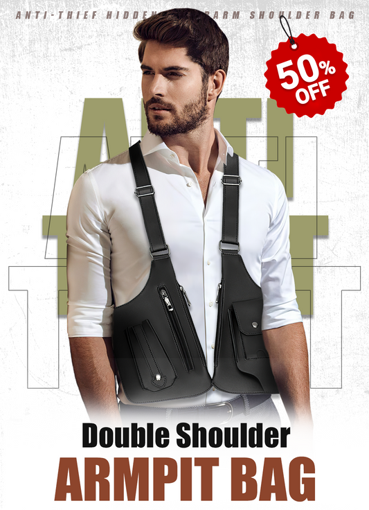 🔥ΝΕΑ ΚΑΥΤΗ ΠΡΩΤΗ ΠΩΛΗΣΗ 2025🔥 Διπλή Σακούλα Tακτικής με Πολλαπλές Τσέπες για Εξωτερικούς Χώρους, Aντι-κλεπτική