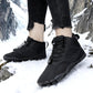 Warme barefoot winterboots met brede neus