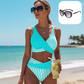 👙 Μαγιό σε χρώμα χρωματικού μπλοκ από S έως 3XL: Κομψά και καλλίγραμμα μαγιό δύο τεμαχίων 🌊