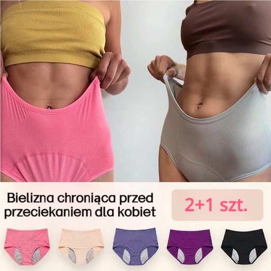 🌸Kup 2 i otrzymaj 1 gratis 🌸2025 Najnowsze majtki z wysokim stanem i ochroną przed przeciekaniem