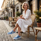 💐Γυναικείες παντόφλες από τζιν με slip-on - άνετη σόλα και χαλαρό στυλ 👟☀️