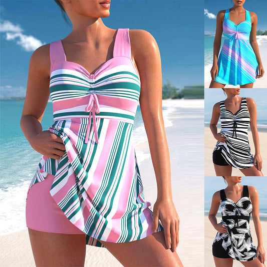 🌸👙Εκτυπωμένο σετ μαγιό για κυρίες
