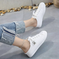 💐Γυναικείες παντόφλες από τζιν με slip-on - άνετη σόλα και χαλαρό στυλ 👟☀️
