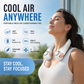 💨 50% OFF!🍃 Neck Air Conditioner Fan 😎🌬️