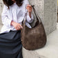 Ruime Hobo Schoudertas met Zachte Lederlook en Brede Schouderband