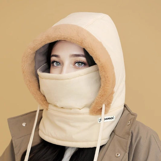 Unisex θερμική σκούφια από πυκνότερο ύφασμα, με polar επένδυση και ενσωματωμένη προστασία προσώπου❄️