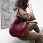 【🎊 Νέα Συλλογή 2025】👜 Γυναικεία τσάντα ώμου από μαλακό δέρμα, σε βινταζ στυλ – με άφθονο χώρο αποθήκευσης