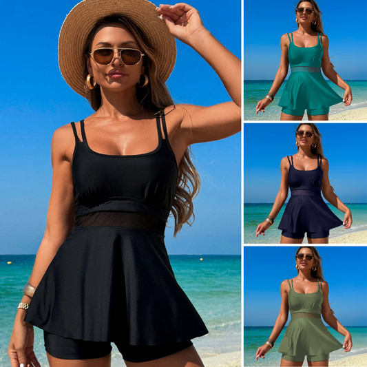 💝Καλοκαίρι ειδικό 👙 Γυναικείο Tankini υψηλής μέσης μαγιό δύο τεμαχίων ✨