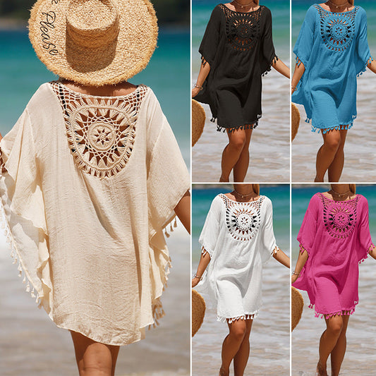 [Μεγεθή S-5XL]🏖️ Χαλαρό μπλουζάκι παραλίας για προστασία από τον ήλιο
