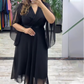 Γυναικείο κομψό φόρεμα με λαιμό V
