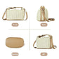 Στυλάτο crossbody τσάντα για γυναίκες με αποσπώμενη ελιχτήρα και αγκύρωση με κλιπ