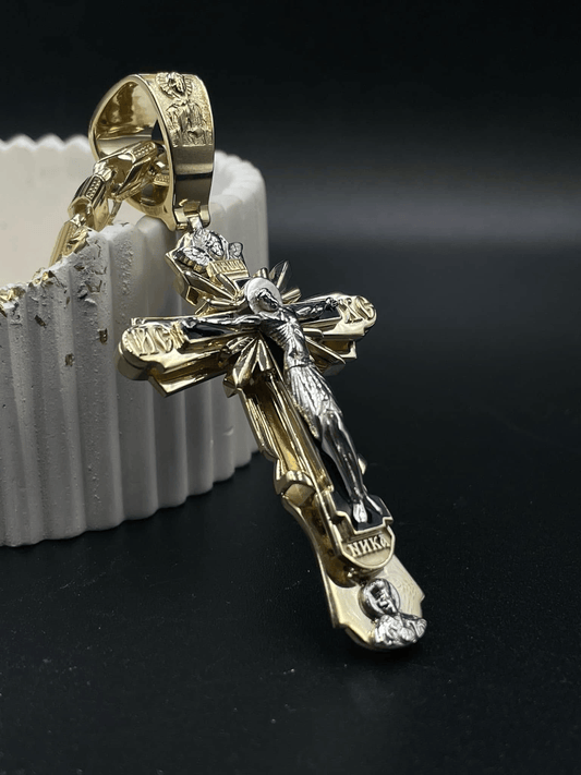 🎁δώρο:Βραχιόλι με σταυρό και φτερά αγγέλου✨Κολιέ με μενταγιόν που απεικονίζει τον Ιησού