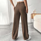 Elegante high-waist broek met wijde pijpen