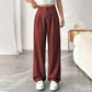 Elegante high-waist broek met wijde pijpen