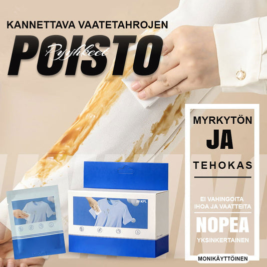 🎒 Φορητά μαντηλάκια για την αφαίρεση λεκέδων από τα ρούχα 🧼✨