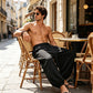 👖✨Ανδρικό παντελόνι χαρέμ σε casual στυλ με ελαστικές μανσέτες