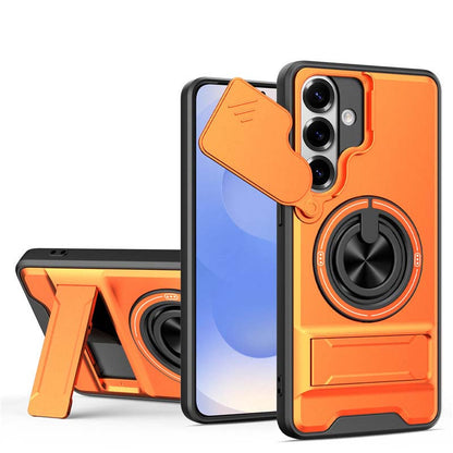 🛡️📱Ανθεκτική θήκη προστασίας με κάλυμμα κάμερας και δακτύλιο στήριξης