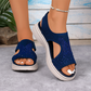 🌺Damen-Sandalen mit Strasssteinen und Plateausohle