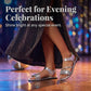 Women's Glitter Strap Flat Sandals