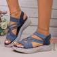 Women's Elastic Strap Platform Sport Sandals
