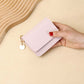 Compacte Mini Portemonnee met Klep en Sleutelhanger