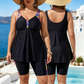 👙 50% ΕΚΠΤΩΣΗ! 💥 Γυναικείο μαγιό με φαρδύ τοπ και σορτς τύπου tankini ✨
