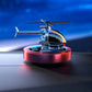 🚁 Désodorisant hélicoptère solaire en métal – Rotation solaire & déco de voiture stylée🌿