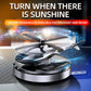 🚁 Désodorisant hélicoptère solaire en métal – Rotation solaire & déco de voiture stylée🌿