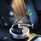 🚁 Désodorisant hélicoptère solaire en métal – Rotation solaire & déco de voiture stylée🌿