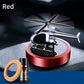 🚁 Désodorisant hélicoptère solaire en métal – Rotation solaire & déco de voiture stylée🌿