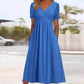 Elegante Midi-Jurk met V-Hals