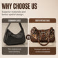 Vintage Luipaard Schoudertas met Gespdetails