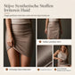 Elegante Suède-Look Jurk met Franjes en Knoopsluiting