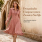 Elegante Suède-Look Jurk met Franjes en Knoopsluiting