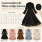 Elegante Suède-Look Jurk met Franjes en Knoopsluiting