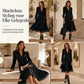 Elegante Suède-Look Jurk met Franjes en Knoopsluiting