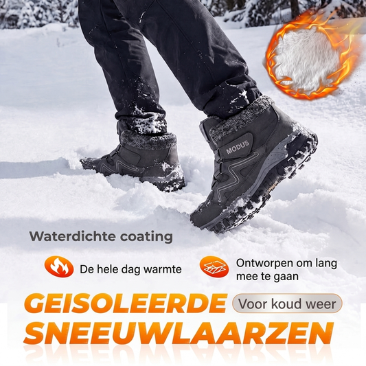 Gevoerde sneeuwboots met stevige profielzool