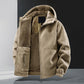 Casual Warme Jas met Capuchon en Rits voor Heren