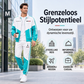 🔥Gratis verzending✈️Heren Colorblock Trainingsset met Ritsjas & Broek met Trekkoord – Comfortabele Casual 2-Delige Set